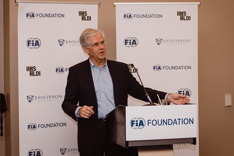 Jeff Michael of the Johns Hopkins Bloomberg School of Public Health co-hosted the reception.