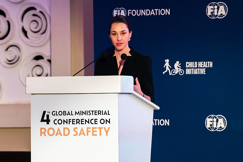 FIA Foundation North American Office and UN Representative and master of ceremonies, Natalie Draisin.