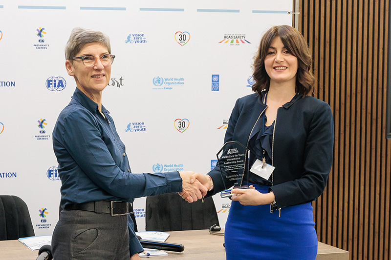 The Automobile Club of Moldova received the Vision Zero for Youth Award.