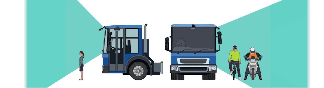 Cab design that enables vulnerable road users to be seen by drivers. Image: Transport for London.