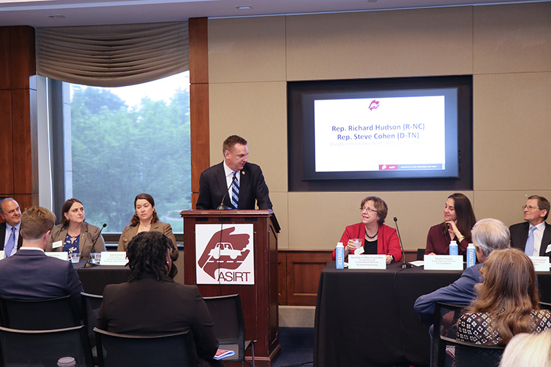 Representative Richard Hudson (R-NC), Congressional Global Road Safety Caucus Co-Chair addressed the participants.