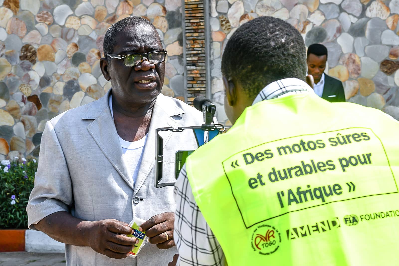 Agbo Komlavi Gbim-Djo, national coordinator of the Togo Organisations des Taxis motos et Tricycles du Togo (COSTT).