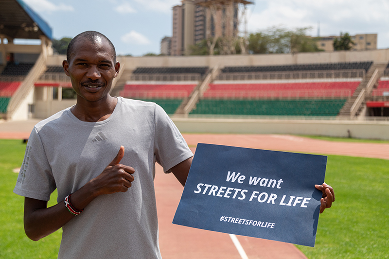 London Marathon winner Alexander Mutiso Munyao.